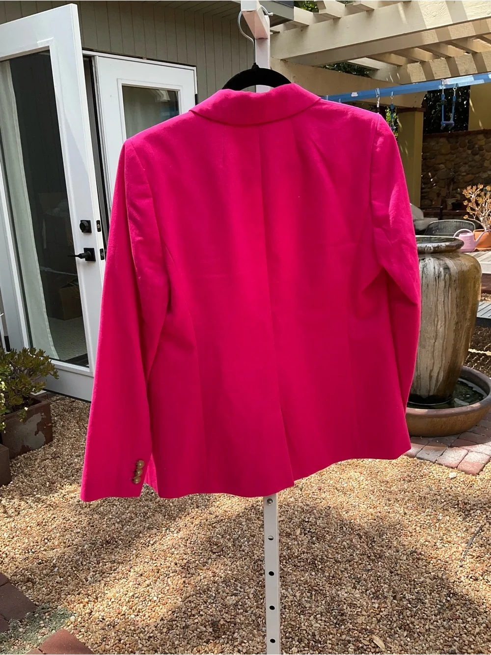 J. Crew Women's Fuchsia Single-Button Blazer